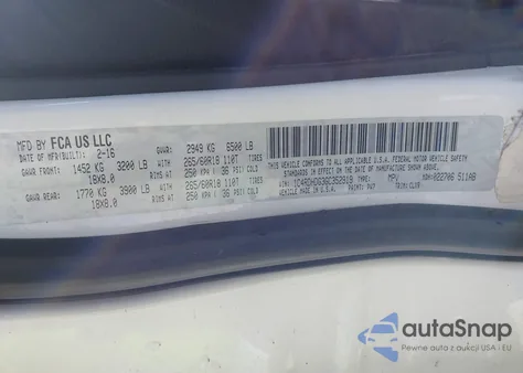 2016 Dodge Durango Limited из США, поврежденный, VIN 1C4RDHDG3GC352919